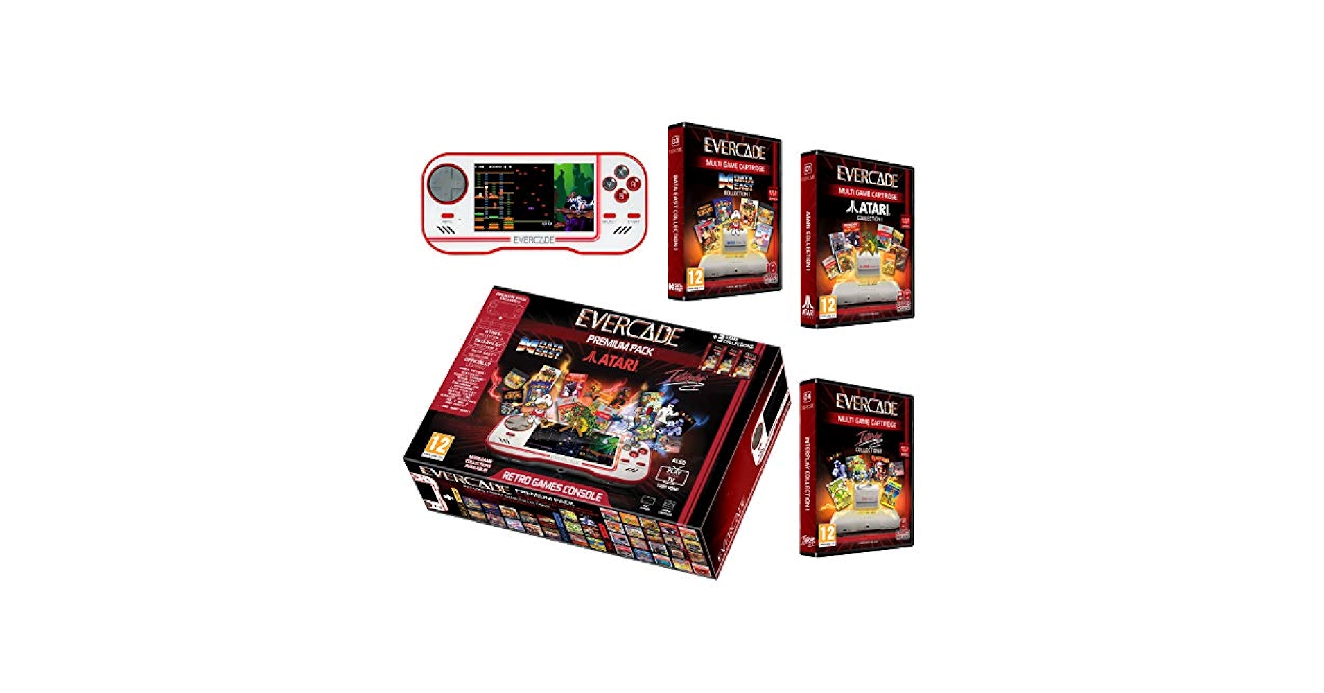 Amazon.com: Evercade Premium Pack Includes 3 Cartridges